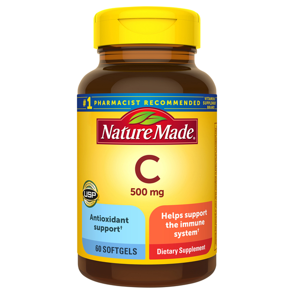 Nature Made Vitamin C 500 mg Dietary Supplement Softgels