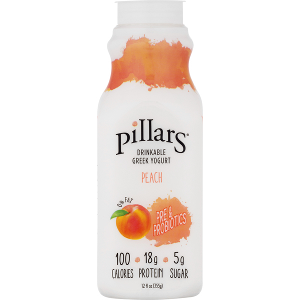 Save on Pillars Drinkable Greek Yogurt Peach Order Online Delivery Giant