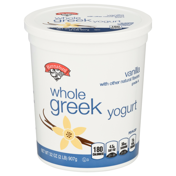 Hannaford Whole Milk Vanilla Greek Yogurt