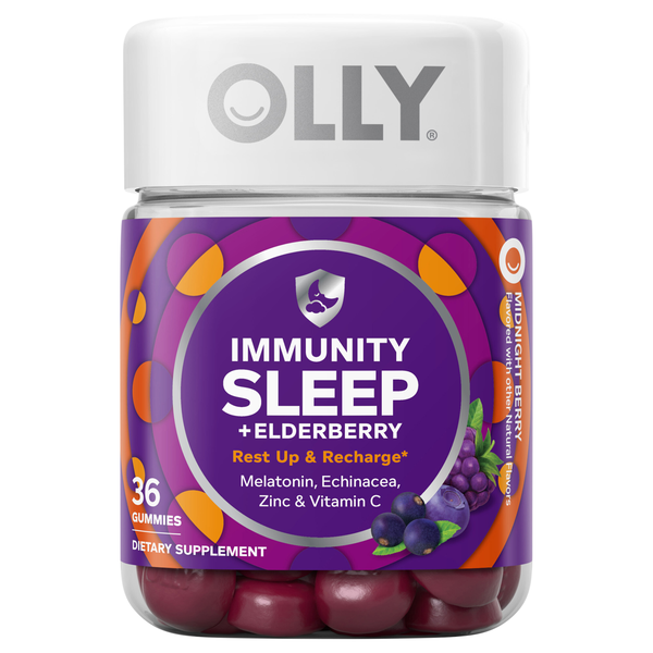 OLLY Immunity Sleep + Elderberry Midnight Berry Gummies