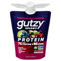 gutzy Organic Banana Dark Cherry Apple Blueberry Acai 7g Protein Smoothie