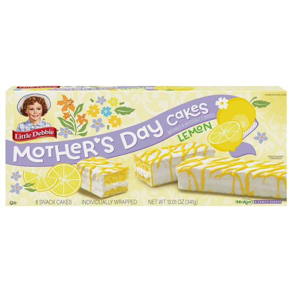 Little Debbie Mother's Day Lemon Snack Cakes - 8 ct
