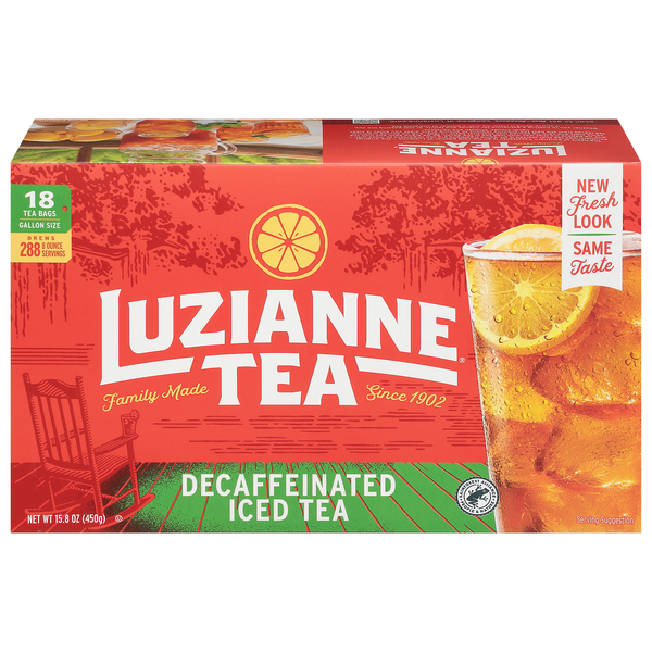 Luzianne Decaffeinated Gallon Size Iced Tea Bags