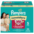 Pampers Swaddlers 360 Size 5 Baby Diapers 27+ lb
