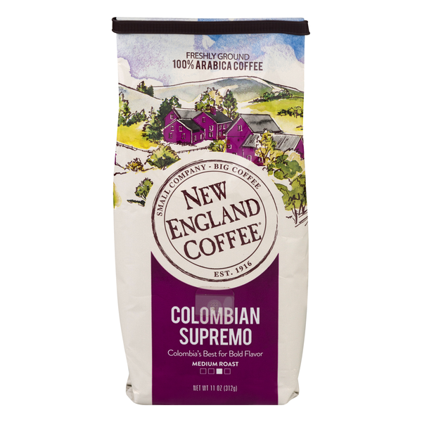 New England Coffee Colombian Supremo Medium Roast Ground Coffee