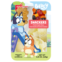 Crunch Pak Bluey Peeled Apple Slices Fruit Snacks & Animal Cracker Snackers
