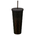 Smart Living Straw Tumbler with Lid Iridescent Black