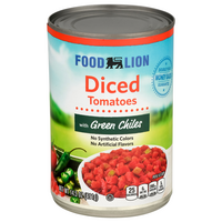 Food Lion Diced Tomatoes with Green Chiles