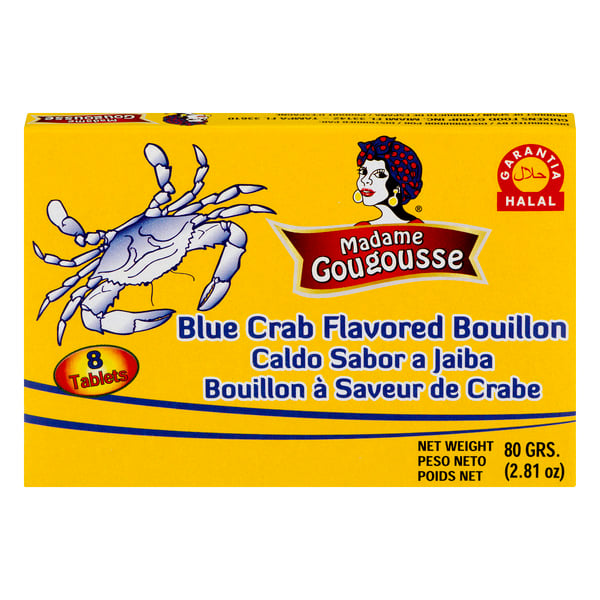 Madame Gougousse Halal Blue Crab Flavored Bouillon Tablets - 8 ct