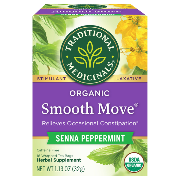 Traditional Medicinals Organic Smooth Move Senna Peppermint Herb Tea Bags