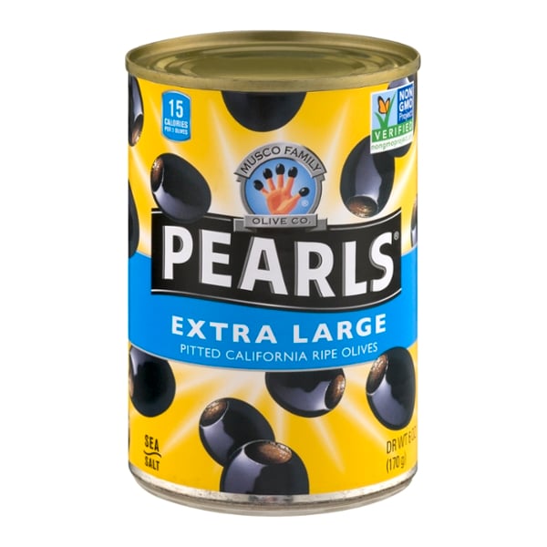 Save on Pearls Ripe Black Olives Extra Large Pitted Order Online