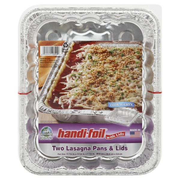 Sale > disposable lasagna pan with lid > in stock