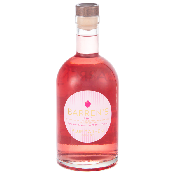 Barren's Pink Strawberry Raspberry & Blueberry Flavored Gin