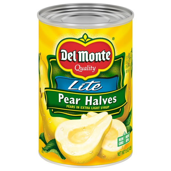 Del Monte Pear Halves in Extra Lite Syrup