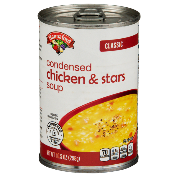 Hannaford Condensed Classic Chicken & Stars Soup