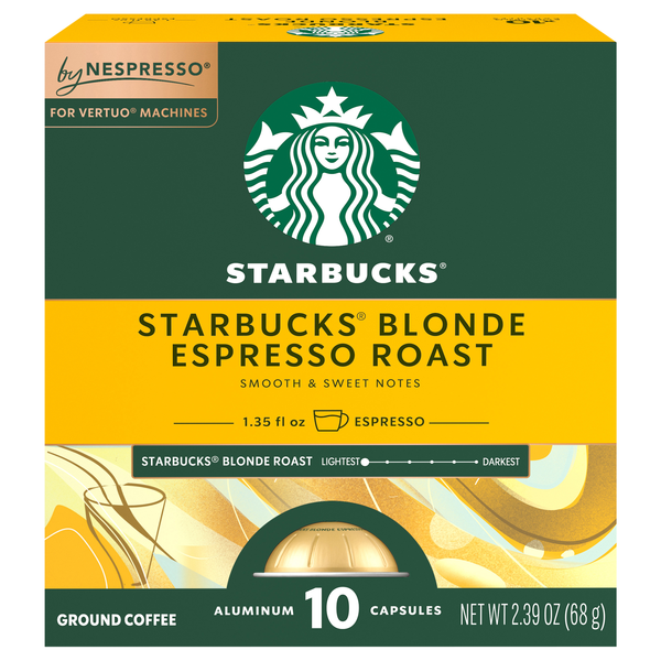 Starbucks Blonde Espresso Roast Coffee Capsules