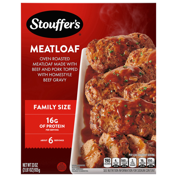 Stouffer's Meatloaf Family Size Frozen Meal