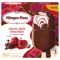 Haagen-Dazs Cherry Dark Chocolate Ice Cream Bars - 3 ct