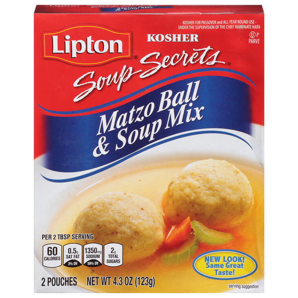 Save on Lipton Soup Secrets Matzo Ball & Soup Mix Kosher 2 ct Order Online Delivery Stop & Shop