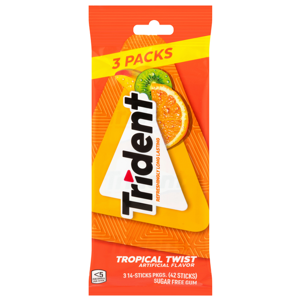 Trident Tropical Twist Gum - 3 pk