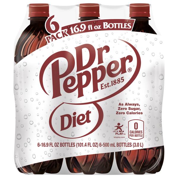 Dr Pepper Diet Soda - 6 pk