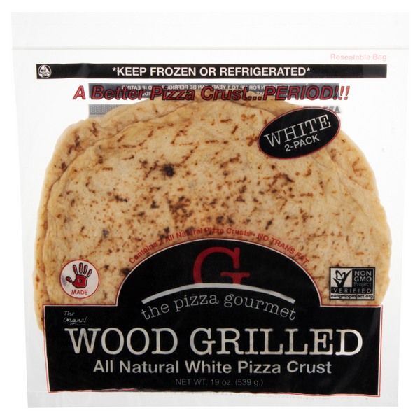 The Pizza Gourmet Wood Grilled White Pizza Crust - 2 ct