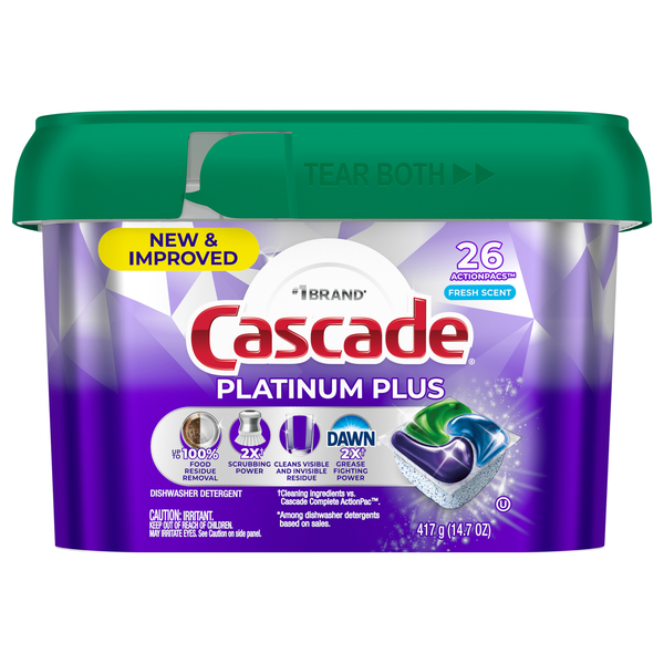Cascade Platinum Plus Dawn Fresh Scent Dishwasher Detergent ActionPacs