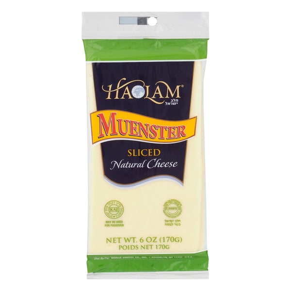 Save on Haolam Muenster Cheese Sliced Kosher 6 ct Order Online