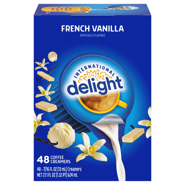 International Delight French Vanilla Coffee Creamer Singles - 48 ct