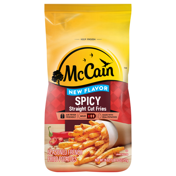 McCain Straight Cut Spicy Seasoned Fries Frozen