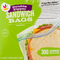 Giant Double Zipper Sandwich Bags