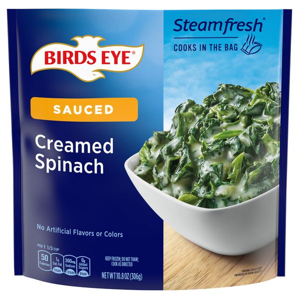 Birds Eye Steamfresh Sauced Creamed Spinach Frozen