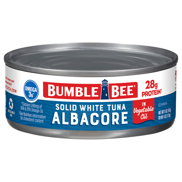 Bumble Bee Wild Caught Solid White Albacore Tuna in Vegetable Oil
