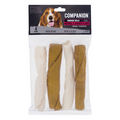 Companion Rawhide Rolls Natural & Chicken Flavor Dog Chews 5 Inch - 4 ct