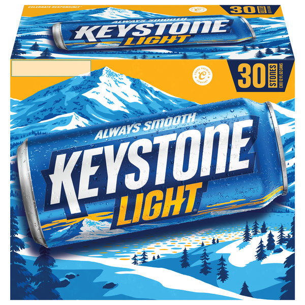 Keystone Light Beer - 30 pk