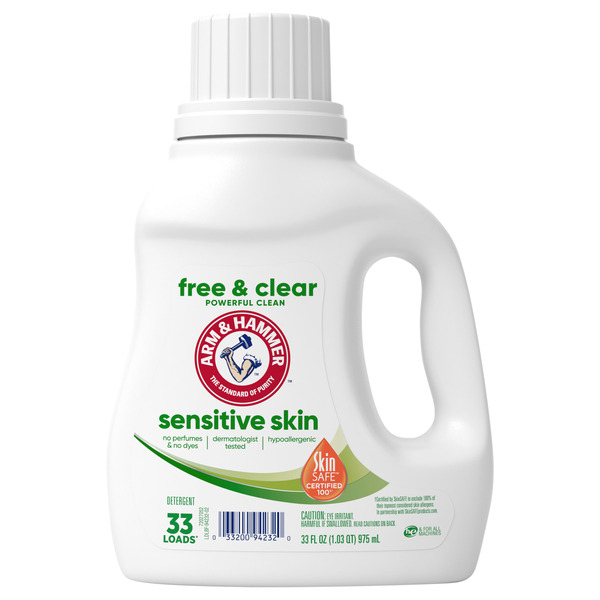 Arm & Hammer Free & Clear Sensitive Skin Liquid Laundry Detergent