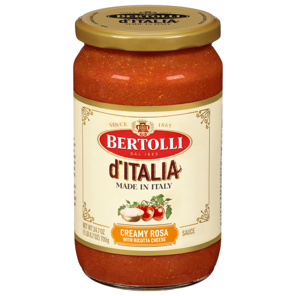 Save on Bertolli d'Italia Pasta Sauce Creamy Rosa with Ricotta Cheese