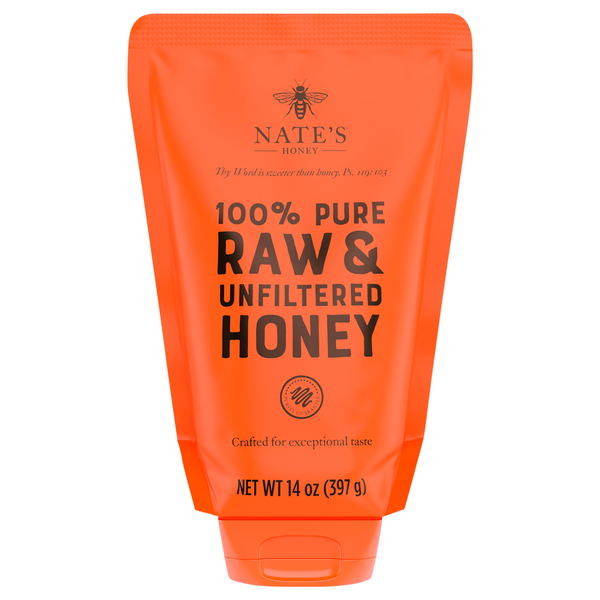 Nate's 100% Pure Raw & Unfiltered Honey