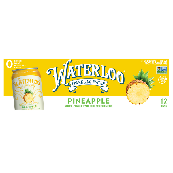 Save on Waterloo Pineapple Sparkling Water 12 pk Order Online Delivery GIANT