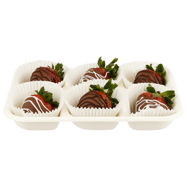 Giant Bakery Dark Chocolate Covered Strawberries - 6 ct