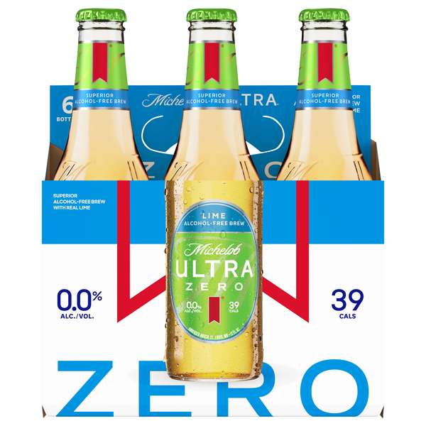 Michelob Ultra Zero Lime Alcohol-Free Brew - 6 pk