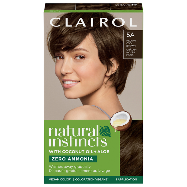 Clairol Natural Instincts Semi-Permanent Hair Color Medium Cool Brown 5A