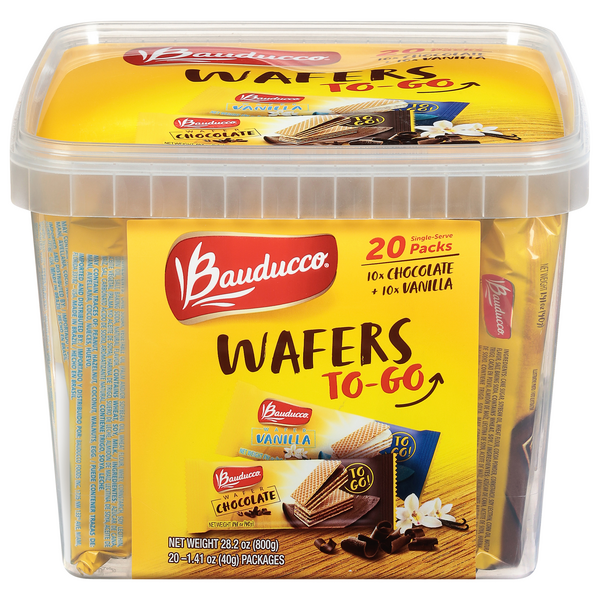 Save on Bauducco Wafers To-Go Chocolate + Vanilla - 20 ct Order Online ...