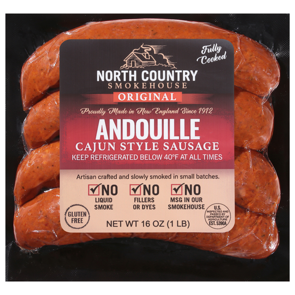 North Country Smokehouse Cajun Style Andouille Sausage - 4 ct