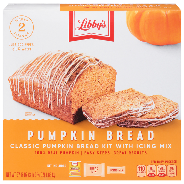 Save on Libby's Classic Pumpkin Bread Kit with Icing Order Online