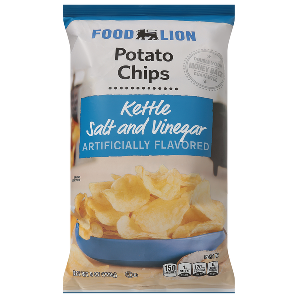Save on Food Lion Kettle Salt and Vinegar Potato Chips Order Online
