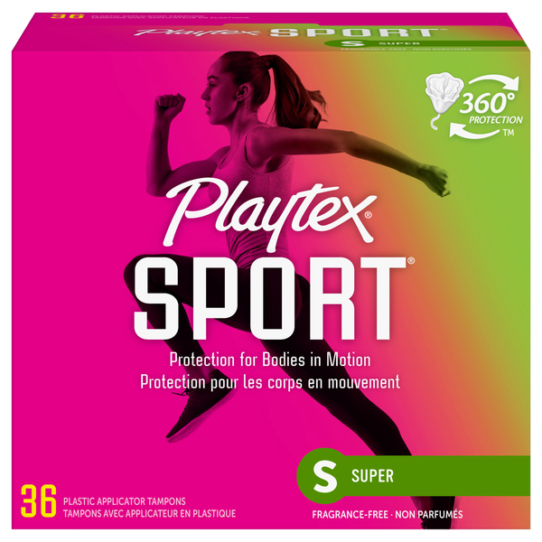 Playtex Sport Unscented Super Tampons