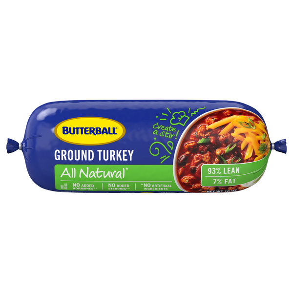 Butterball Fresh Ground Turkey 93% Lean All Natural