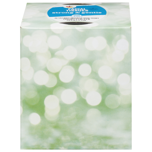 Our Brand Strong & Gentle 2-Ply White Unscented Facial Tissues