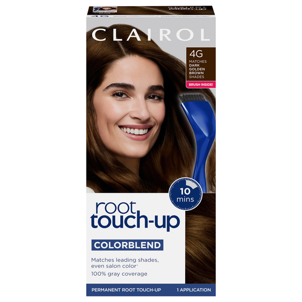 Clairol Root Touch-Up Permanent Color Cream Dark Golden Brown 4G